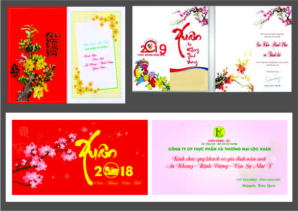 Thiết kế In Thiệp Chúc mừng Năm mới 2024 độc đáo tại Hà Nội