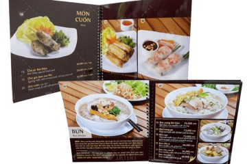 In menu thực đơn giá rẻ tại Hà Nội