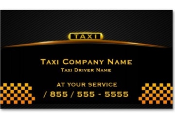 In card visit taxi, xe du lịch