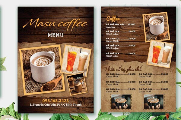 100 Mẫu Menu Cafe Trà Sữa Đẹp  In Menu Lấy Ngay Trong Ngày